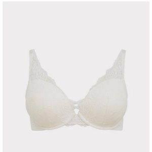 TORRID - XO Plunge Push-Up Floral Lace
Straight Back Bra - white - NWT - 40DDD